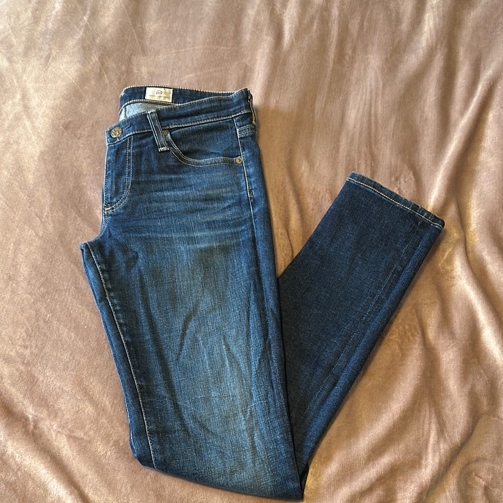 AG Blue Skinny Jeans (27)